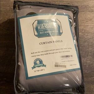 Gray curtain panels by H.Versailtex